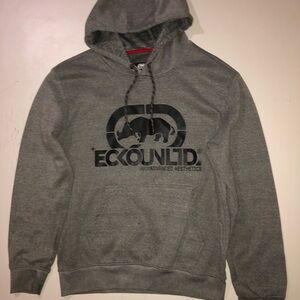 Ecko Unlimited Hoodie Mens Size Medium Gray Color
